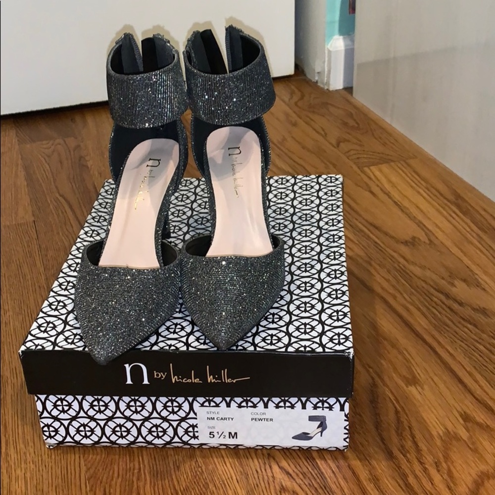 Silver Sparkly Heels